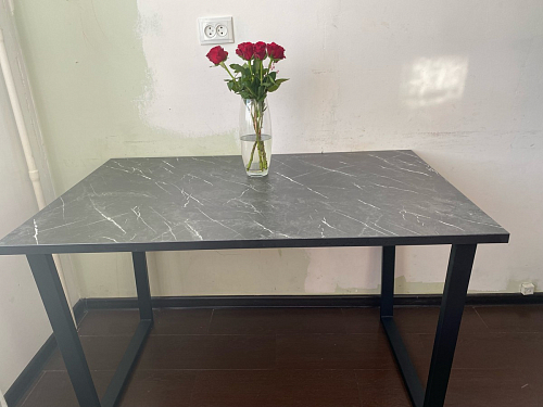 Стол Лота Лофт 120 32 мм бетон / черный матовый фото покупателя 312