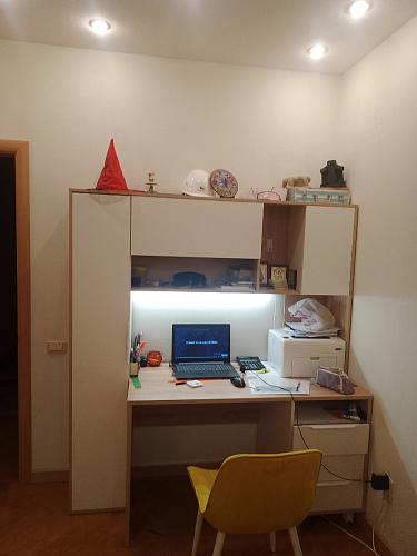 Компьютерный стол Комфорт 12.95 N дуб сонома / темно-серый фото покупателя 21