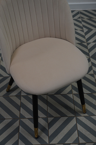 Стул на металлокаркасе Gabi gray / black из шоурума 3