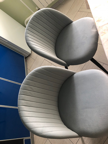 Стул на металлокаркасе Gabi 1 dark gray / black фото покупателя 243