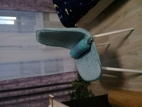 Стул на металлокаркасе Capri blue / white фото покупателя 136