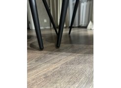 Стул на металлокаркасе Gabi 1 бежевый / черный с серебряными наконечниками фото покупателя 581