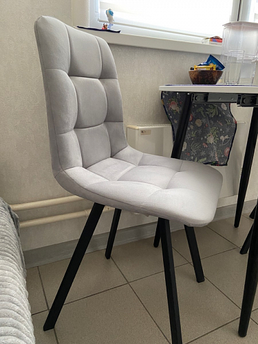 Стул на металлокаркасе Чилли зеленый / черный фото покупателя 1418