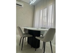 Деревянный стол Барон О 200 х 90 черная пленка шагрень / белый фото покупателя 59