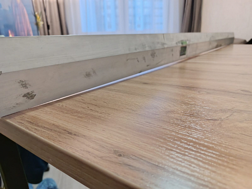 Стол Лота Лофт 140 25 мм черный матовый / бетон фото покупателя 180