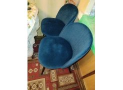 Стул на металлокаркасе Gabi 1 бежевый / черный с серебряными наконечниками фото покупателя 824