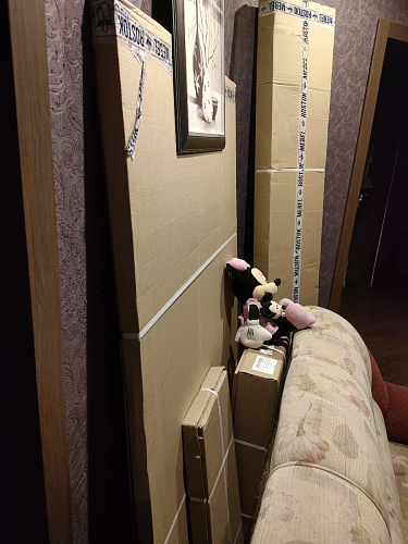 Двуспальная кровать Клауд 160х200 парящая дуб крафт золотой / антрацит фото покупателя 164