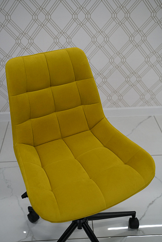 Компьютерное кресло Честер экокожа бежевая / белый из шоурума 2