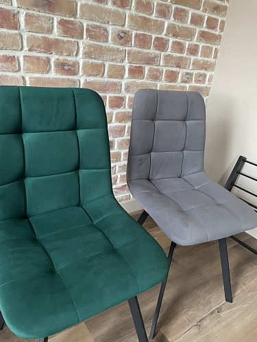 Стул на металлокаркасе Чилли зеленый / белый каркас фото покупателя 672