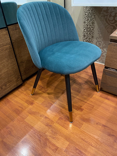 Стул на металлокаркасе Gabi green / black / silver фото покупателя 115