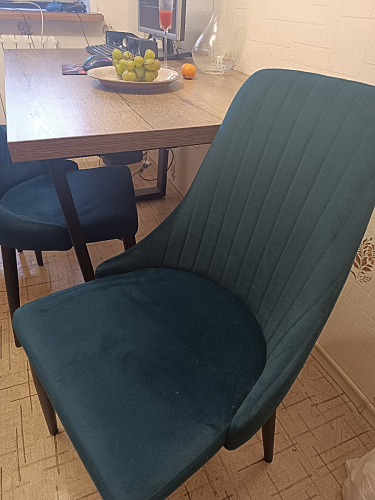 Стул на металлокаркасе Kora green / black фото покупателя 306