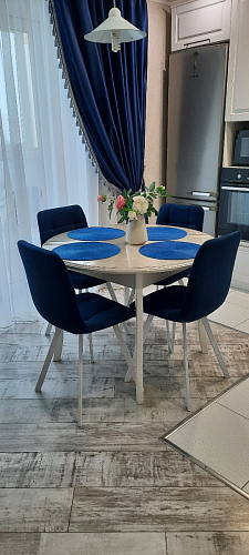 Стул на металлокаркасе Чилли синий / белый фото покупателя 1070