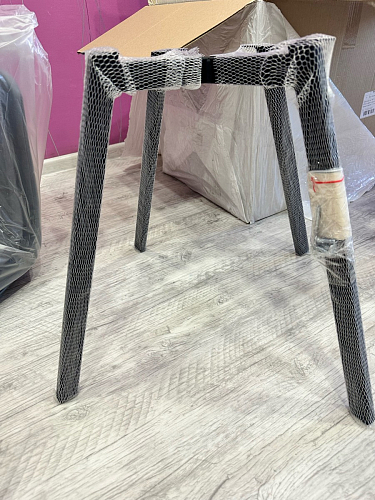 Стул на металлокаркасе Чилли синий / белый фото покупателя 1421