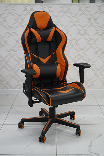 Компьютерное кресло Racer черное / красное из шоурума 3