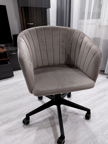 Компьютерное кресло Тибо confetti chocolate / белый фото покупателя 58