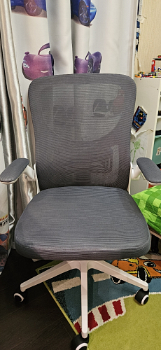 Компьютерное кресло Konfi gray / blue / white фото покупателя 261