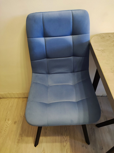 Стул на металлокаркасе Чилли синий / белый фото покупателя 1196