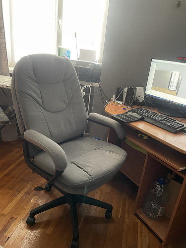 Компьютерное кресло Comfort Lux/Комфорт Люкс серый фото покупателя 40