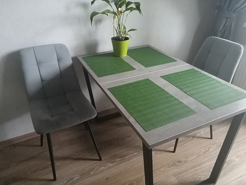 Деревянный стол Лота Лофт 120х75 белый матовый / дуб крафт золотой фото покупателя 24