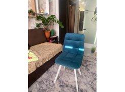 Стул на металлокаркасе Чилли горчичный / белый фото покупателя 485