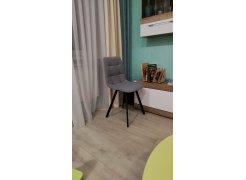 Стул на металлокаркасе Чилли светло-серый / черный фото покупателя 473