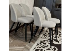 Стул на металлокаркасе Gabi 1 light purple / black фото покупателя 516