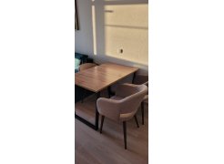 Стол Лота Лофт 140 25 мм черный матовый / бетон фото покупателя 936