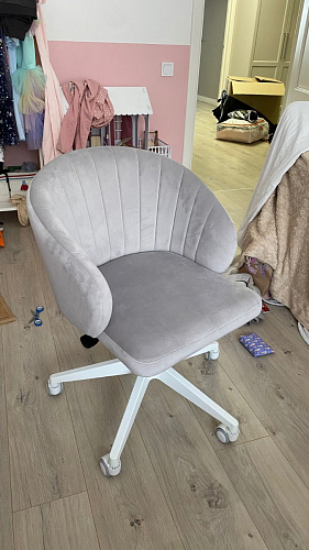 Компьютерное кресло Пард экокожа белый фото покупателя 192