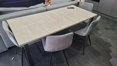 Стол Лота Лофт 140 25 мм черный матовый / бетон фото покупателя 108