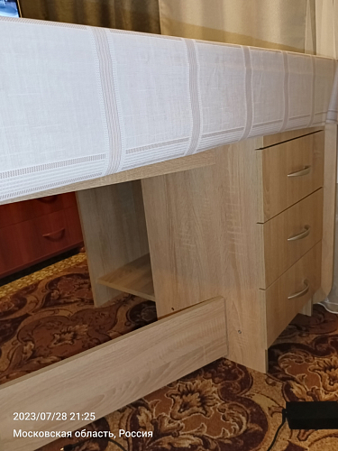 Стол-книжка Глория 606 М с ящиками дуб сонома фото покупателя 95