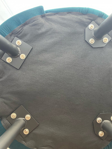 Стул на металлокаркасе Gabi 1 light blue / black / gold фото покупателя 444