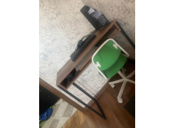 Письменный стол Лео Лофт бетон / черный матовый фото покупателя 14