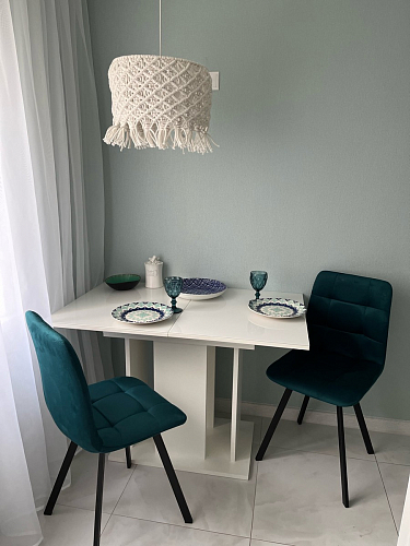 Стул на металлокаркасе Чилли синий / белый фото покупателя 1268