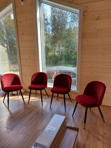 Стул на металлокаркасе Gabi green / black / silver фото покупателя 151