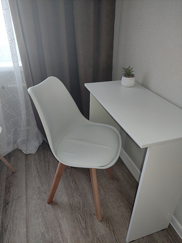 Деревянный стул Bonuss темно-серый / черное сидение / черный фото покупателя 10