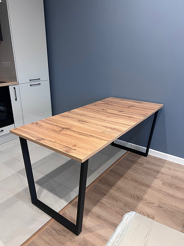 Деревянный стол Лота Лофт 120х75 белый матовый / дуб крафт золотой фото покупателя 726