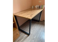 Стол Лота Лофт 140 25 мм черный матовый / бетон фото покупателя 648