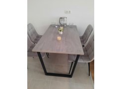 Стол Лота Лофт 120 25 мм сабия / черный матовый фото покупателя 813