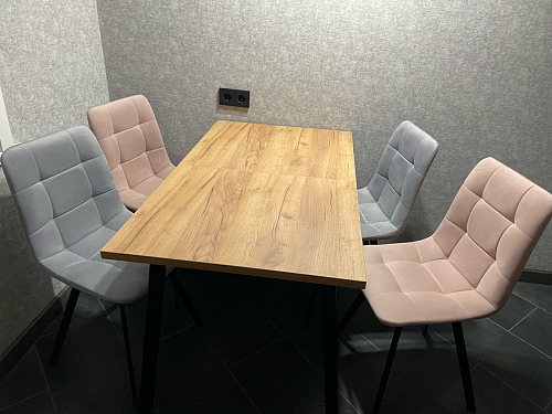 Стул на металлокаркасе Чилли бирюзовый / черный фото покупателя 751