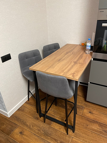 Барная стойка Дилан Лофт 120х60х110 бетон фото покупателя 153