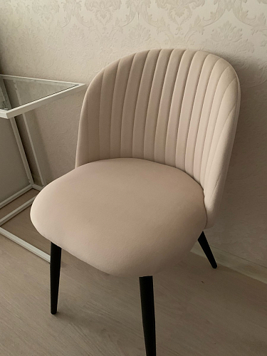 Стул на металлокаркасе Gabi 1 light purple / black / gold фото покупателя 49