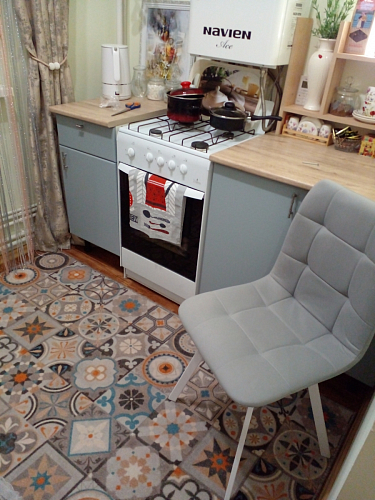 Стул на металлокаркасе Чилли К кирпичный / черный фото покупателя 322