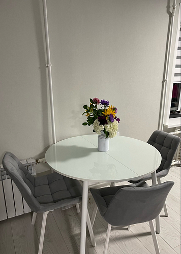 Стул на металлокаркасе Челси морская волна / черный фото покупателя 199