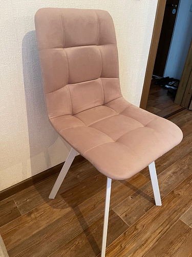 Стул на металлокаркасе Чилли К черный / зеленый фото покупателя 59