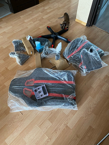 Компьютерное кресло Blok red / black фото покупателя 20