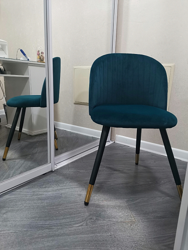 Стул на металлокаркасе Gabi latte / gold / black фото покупателя 717