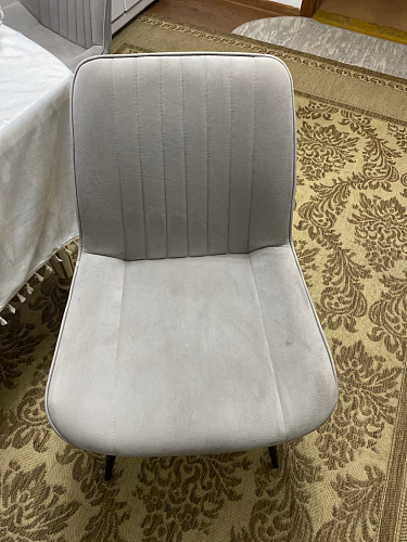 Стул на металлокаркасе Седа 360 К латте (velutto 08) / белый фото покупателя 354