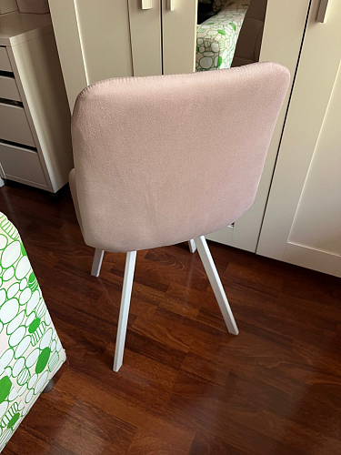 Стул на металлокаркасе Чилли К темно-серый (velutto 32) / черный фото покупателя 236