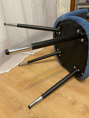 Стул на металлокаркасе Gabi 1 темно-серый / черный фото покупателя 280