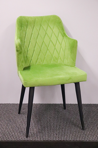 Стул на металлокаркасе Velen dark green из шоурума 1